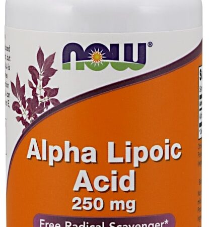 Flacon d'acide alpha-lipoïque, complément alimentaire végétalien.