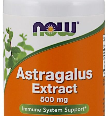 Flacon d'extrait d'Astragale 500 mg NOW.