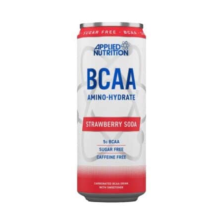 Boisson BCAA sans sucre, soda fraise.