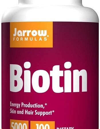 Pot de biotine Jarrow Formulas, complément alimentaire.