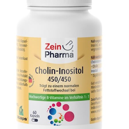Flacon de Choline-Inositol, vitamines B, 60 capsules.