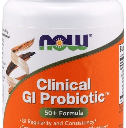 Probiotique clinique pour digestion, 60 capsules végétales.