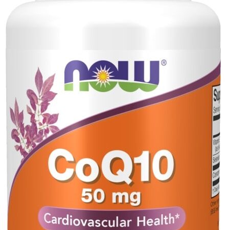 Flacon de complément CoQ10 pour la santé cardiaque.