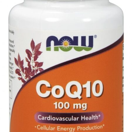 Flacon de CoQ10 100 mg complément alimentaire.