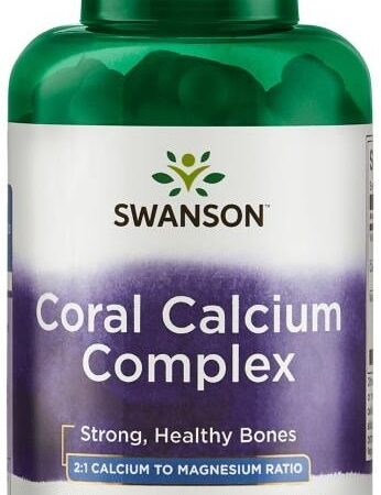 Flacon Swanson de complément en calcium coral.