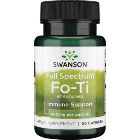 Complément alimentaire Swanson Fo-Ti, soutien immunitaire.