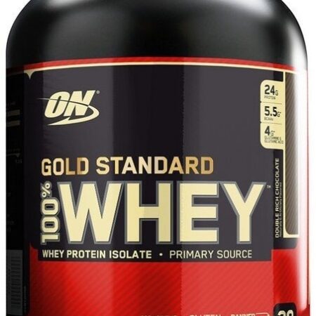Pot de protéine Whey Gold Standard.