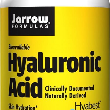 Flacon de complément alimentaire à l'acide hyaluronique.