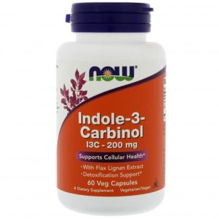 Bouteille de complément alimentaire Indole-3-Carbinol.