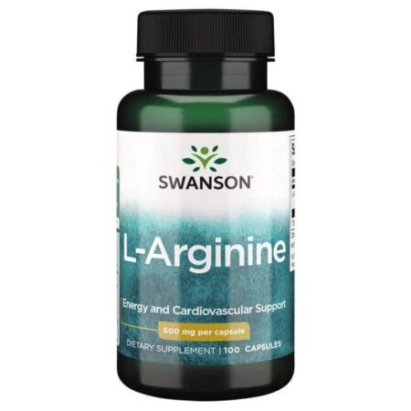 Pot de supplément alimentaire L-Arginine, Swanson.