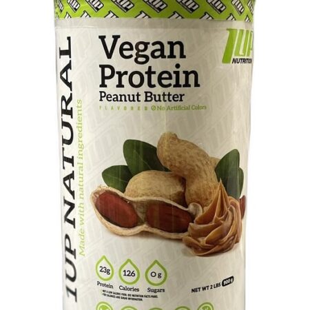 Protéines véganes goût beurre de cacahuète.