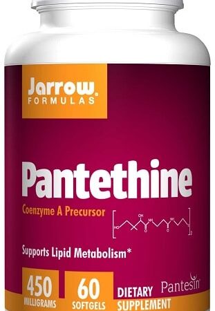 Flacon de complément alimentaire Pantethine, Jarrow Formulas.