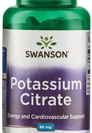 Flacon de supplément de potassium Swanson.
